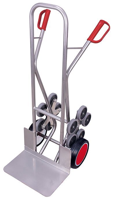 Variofit Aluminium Treppenkarre 2 fünfarmige Radsterne Höhe 1310 mm Produktbild Variofit Aluminium Treppenkarre 2 fünfarmige Radsterne Höhe 1310 mm