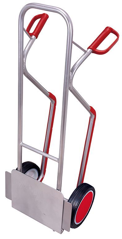 Variofit Aluminiumkarre mit abklappbarer Schaufel 550x640x1300mm Produktbild Variofit Aluminiumkarre mit abklappbarer Schaufel 550x640x1300mm