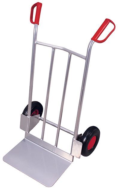 Variofit Aluminiumkarre mit großer Schaufel Traglast 200kg 690x600x1110mm Produktbild Variofit Aluminiumkarre mit großer Schaufel Traglast 200kg 690x600x1110mm