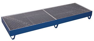 Variofit Auffangwanne mit Gitterrost 2390x800x250mm Produktbild Variofit Auffangwanne mit Gitterrost 2390x800x250mm