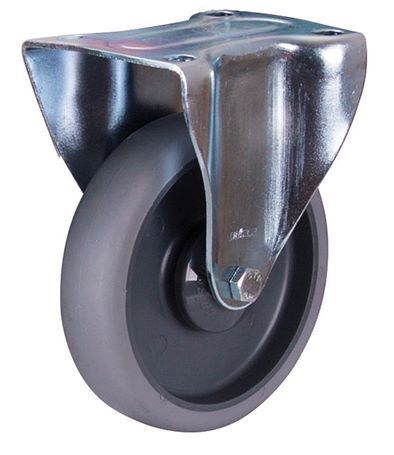 Variofit Bockrolle 125x32mm grau thermoplastisch Produktbild Variofit Bockrolle 125x32mm grau thermoplastisch