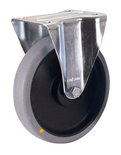 Variofit Bockrolle 200x40mm grau elektrisch leitfähig Produktbild Variofit Bockrolle 200x40mm grau elektrisch leitfähig