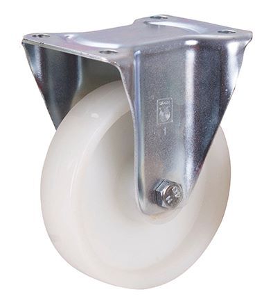 Variofit Bockrolle Polyamid 150x40mm weiß Traglast 350kg Produktbild Variofit Bockrolle Polyamid 150x40mm weiß Traglast 350kg