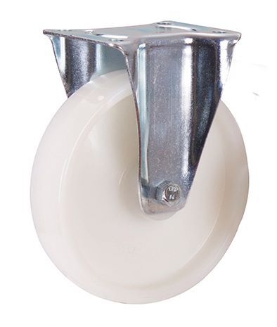 Variofit Bockrolle Polyamid 200x50mm weiß Traglast 350kg Produktbild Variofit Bockrolle Polyamid 200x50mm weiß Traglast 350kg