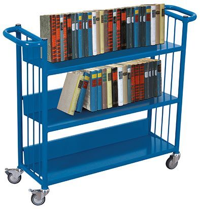 Variofit Büchertransportwagen 1085x300x900mm Produktbild Variofit Büchertransportwagen 1085x300x900mm