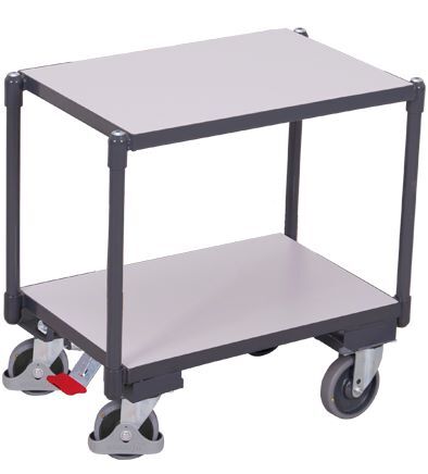 Variofit ESD Euro Systemroller mit 2 Ladeflächen 675x415x665mm Produktbild Variofit ESD Euro Systemroller mit 2 Ladeflächen 675x415x665mm