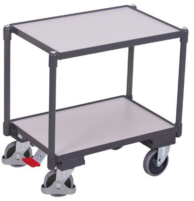 Variofit ESD Euro Systemroller mit 2 Ladeflächen 675x415x665mm Traglast 250kg Produktbild Variofit ESD Euro Systemroller mit 2 Ladeflächen 675x415x665mm Traglast 250kg