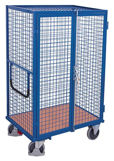 Variofit Etagenwagen verschweißt 1315 x 910 x 1810 mm Kunststoffüberzug Produktbild Variofit Etagenwagen verschweißt 1315 x 910 x 1810 mm Kunststoffüberzug