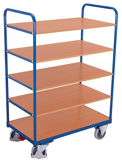 Variofit Etagenwagen 1060 x 600 x 1530 mm hoch 5 Etagen Produktbild Variofit Etagenwagen 1060 x 600 x 1530 mm hoch 5 Etagen