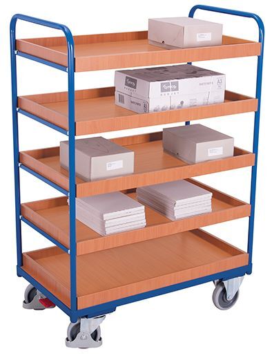 Variofit Etagenwagen hoch 5 Etagen 1060x600x1530mm Produktbild Variofit Etagenwagen hoch 5 Etagen 1060x600x1530mm bild 3