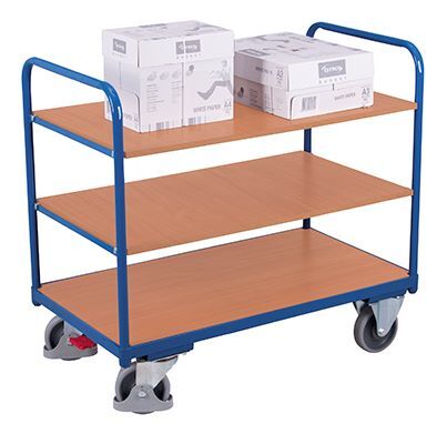 Variofit Etagenwagen niedrig Traglast 250 kg 060 x 600 x 990 mm Produktbild Variofit Etagenwagen niedrig Traglast 250 kg 060 x 600 x 990 mm