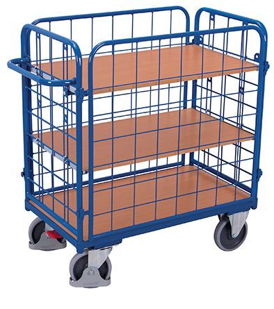 Variofit Etagenwagen niedrig 1190x740x1220mm 3 Etagen Produktbild Variofit Etagenwagen niedrig 1190x740x1220mm 3 Etagen