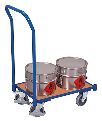 Variofit Euro System Roller mit Boden und Schiebebügel 740x415x970mm Produktbild Variofit Euro System Roller mit Boden und Schiebebügel 740x415x970mm bild 2