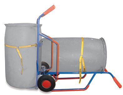 Variofit Fasskarre für Kunststofffässer Traglast 250kg 660x470x1190mm Produktbild Variofit Fasskarre für Kunststofffässer Traglast 250kg 660x470x1190mm bild 2