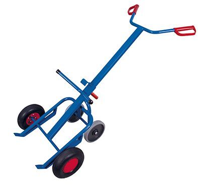 Variofit Fasskarre mit 2 Stützrädern Tragkraft 250 kg Produktbild Variofit Fasskarre mit 2 Stützrädern Tragkraft 250 kg