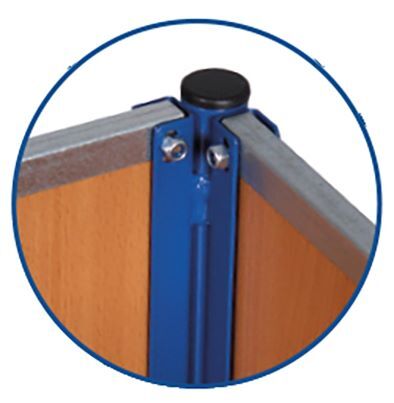 Variofit Kastenwagen mit Holz 1125x600x1015mm Produktbild Variofit Kastenwagen mit Holz 1125x600x1015mm bild 2