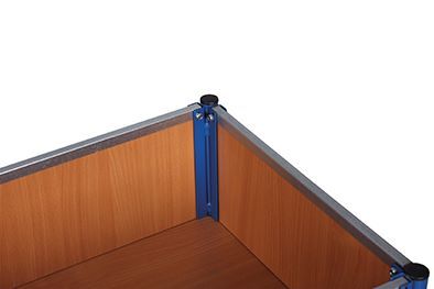 Variofit Kastenwagen mit Holz 1125x600x1015mm Produktbild Variofit Kastenwagen mit Holz 1125x600x1015mm bild 3