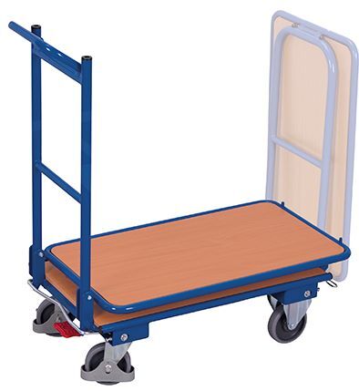 Variofit Klappbügelwagen mit 2 Etagen 905x450x970mm Traglast 150kg Produktbild Variofit Klappbügelwagen mit 2 Etagen 905x450x970mm Traglast 150kg bild 3