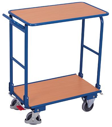 Variofit Klappbügelwagen mit 2 Etagen 905x450x970mm Traglast 150kg Produktbild Variofit Klappbügelwagen mit 2 Etagen 905x450x970mm Traglast 150kg bild 1