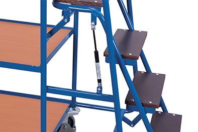 Variofit Kommissionierwagen mit 3 Ladeflächen hoch 1695x625x1900mm Produktbild Variofit Kommissionierwagen mit 3 Ladeflächen hoch 1695x625x1900mm bild 2