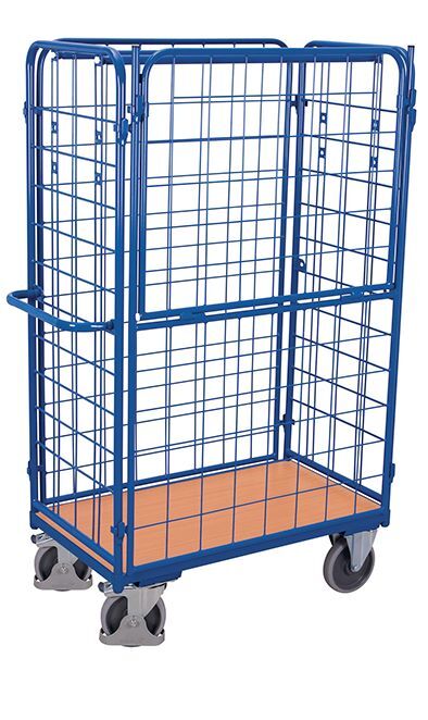 Variofit Längswand hoch halb abklappbar 1095x1525mm enzianblau Produktbild Variofit Längswand hoch halb abklappbar 1095x1525mm enzianblau