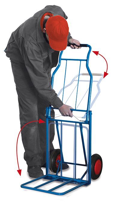 Variofit Leichte Klappkarre Traglast 80kg 430x715x1165mm Produktbild Variofit Leichte Klappkarre Traglast 80kg 430x715x1165mm bild 3