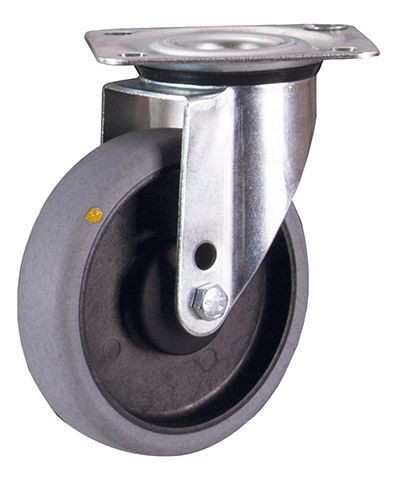 Variofit Lenkrolle 125x32mm grau elektrisch leitfähig Traglast 110kg Variofit Lenkrolle 125x32mm grau elektrisch leitfähig Traglast 110kg