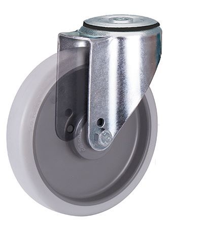 Variofit Lenkrolle Traglast 225kg 200x40mm grau thermoplastisch Produktbild Variofit Lenkrolle Traglast 225kg 200x40mm grau thermoplastisch