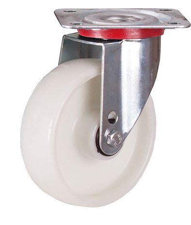 Variofit Lenkrolle Polyamid 125x38mm weiß Traglast 200kg Produktbild Variofit Lenkrolle Polyamid 125x38mm weiß Traglast 200kg