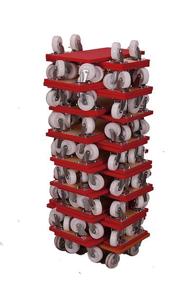 Variofit Möbelhund mit Kunststofflenkrollen 600x350x145mm Produktbild Variofit Möbelhund mit Kunststofflenkrollen 600x350x145mm bild 2