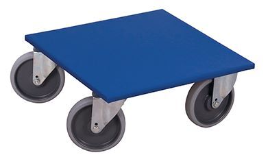 Variofit Möbelhund mit thermoplastischer Bereifung blau 600x600x255mm Produktbild Variofit Möbelhund mit thermoplastischer Bereifung blau 600x600x255mm