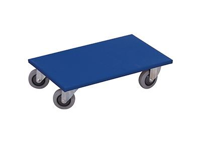 Variofit Möbelhund mit thermoplastischer Bereifung Premium blau Produktbild Variofit Möbelhund mit thermoplastischer Bereifung Premium blau