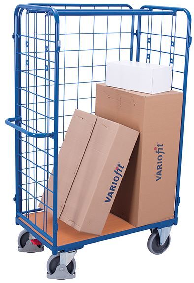 Variofit Paket Dreiwandwagen hoch Traglast 500kg 1190x625x1820mm Produktbild Variofit Paket Dreiwandwagen hoch Traglast 500kg 1190x625x1820mm bild 3