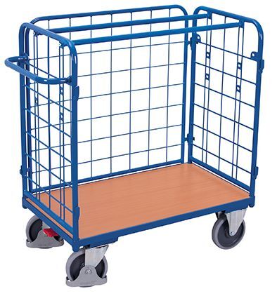 Variofit Paket Dreiwandwagen niedrig 1390x825x1220mm Produktbild Variofit Paket Dreiwandwagen niedrig 1390x825x1220mm