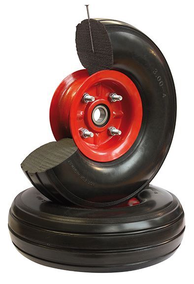 Variofit Pannensicheres Rad 260x85mm schwarz ohne Ventil Produktbild Variofit Pannensicheres Rad 260x85mm schwarz ohne Ventil bild 4