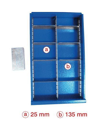 Variofit Schubladeneinteilungsset 290x473x65mm Produktbild Variofit Schubladeneinteilungsset 290x473x65mm