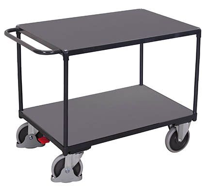 Variofit Tischwagen 2 Ladeflächen 1040 x 500 x 880 mm Produktbild Variofit Tischwagen 2 Ladeflächen 1040 x 500 x 880 mm