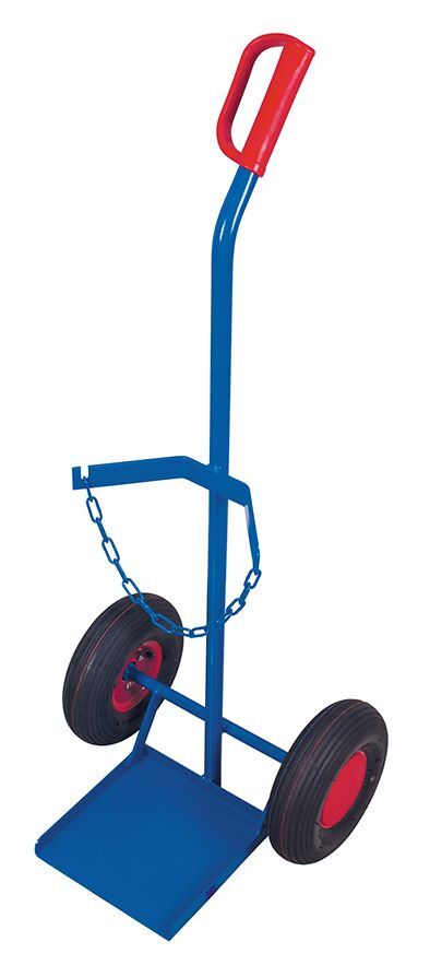 Variofit Stahlflaschenkarre 1 mal 20 40 oder 50 Liter Traglast 100kg Produktbild Variofit Stahlflaschenkarre 1 mal 20 40 oder 50 Liter Traglast 100kg bild 2