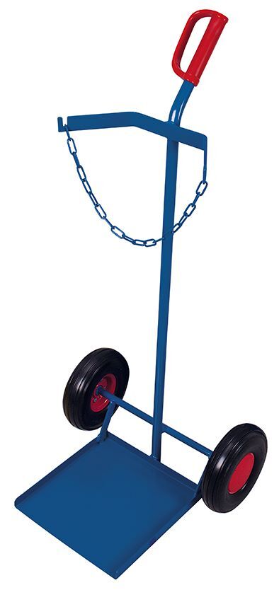 Variofit Stahlflaschenkarre für Propangasflasche 570x555x1250mm Produktbild Variofit Stahlflaschenkarre für Propangasflasche 570x555x1250mm