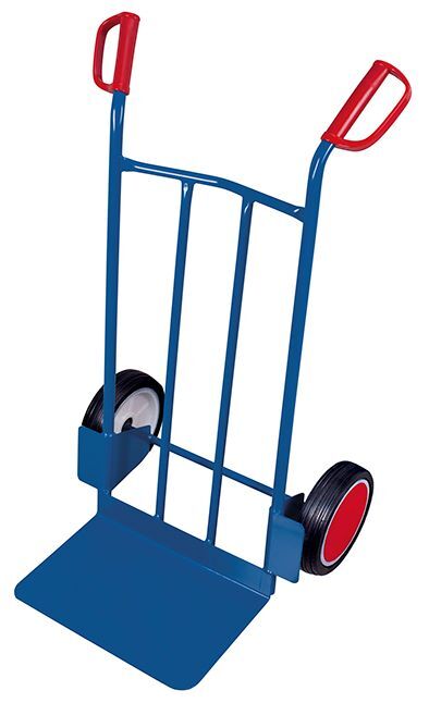 Variofit Stahlrohrkarre mit großer Schaufel Traglast 250kg 690x600x1110mm Produktbild Variofit Stahlrohrkarre mit großer Schaufel Traglast 250kg 690x600x1110mm