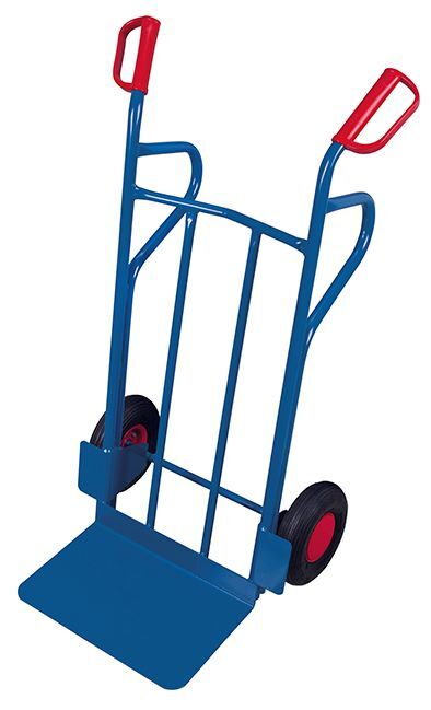 Variofit Stahlrohrkarre mit großer Schaufel Traglast 250kg 690x710x1200mm Produktbild Variofit Stahlrohrkarre mit großer Schaufel Traglast 250kg 690x710x1200mm bild 4
