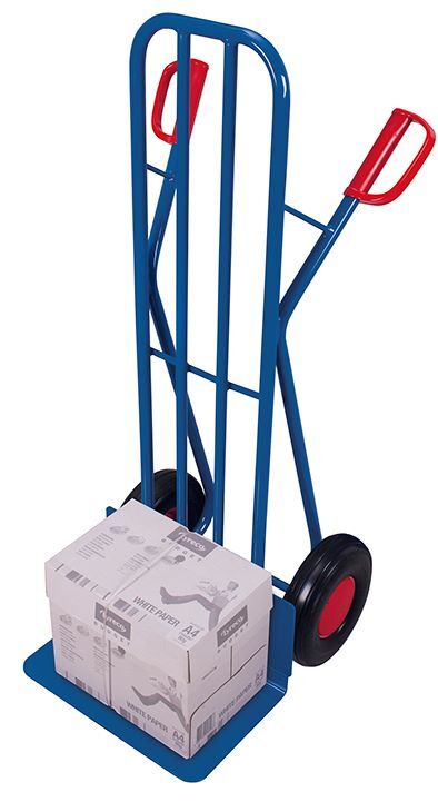 Variofit Stahlrohrkarre mit großer Schaufel Traglast 250kg Produktbild Variofit Stahlrohrkarre mit großer Schaufel Traglast 250kg bild 2