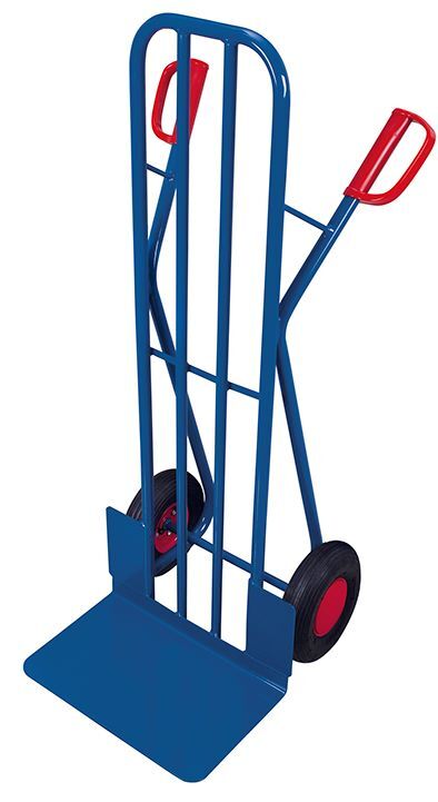 Variofit Stahlrohrkarre mit großer Schaufel Traglast 250kg Produktbild Variofit Stahlrohrkarre mit großer Schaufel Traglast 250kg bild 4