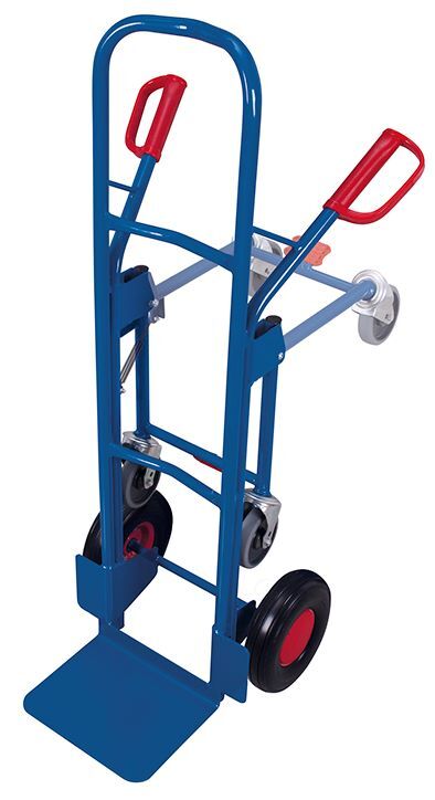 Variofit Stahlrohrkarre mit Stützrad Traglast 250kg Produktbild Variofit Stahlrohrkarre mit Stützrad Traglast 250kg