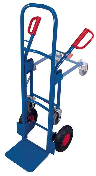 Variofit Stahlrohrkarre mit Stützrad Traglast 250kg Produktbild Variofit Stahlrohrkarre mit Stützrad Traglast 250kg bild 2