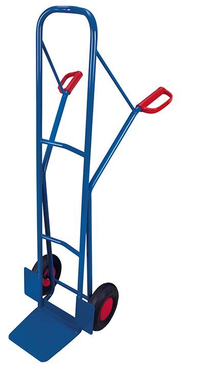 Variofit Stahlrohrkarre 250kg Traglast blau Produktbild Variofit Stahlrohrkarre 250kg Traglast blau