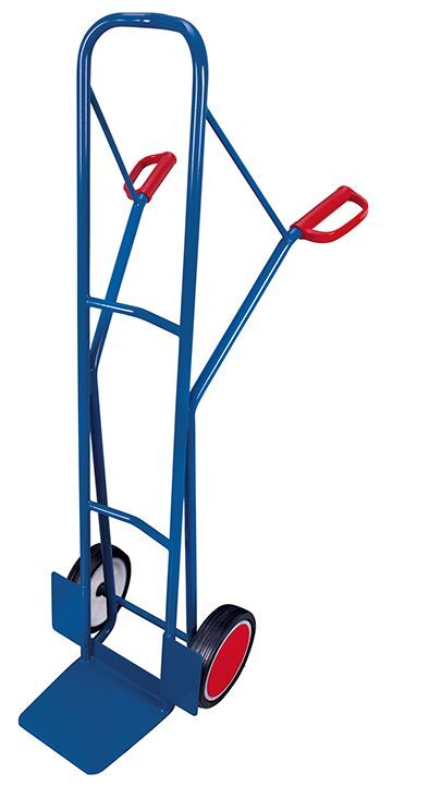 Variofit Stahlrohrkarre Traglast 250kg blau Produktbild Variofit Stahlrohrkarre Traglast 250kg blau