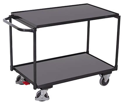 Variofit Tischwagen 2 Ladeflächen 1175 x 625 x 850 mm Produktbild Variofit Tischwagen 2 Ladeflächen 1175 x 625 x 850 mm
