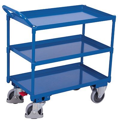 Variofit Tischwagen mit 3 Ladeflächen 1165x700x1065mm Produktbild Variofit Tischwagen mit 3 Ladeflächen 1165x700x1065mm
