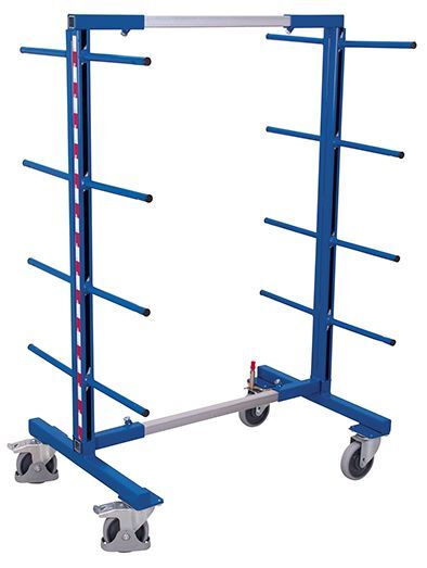 Variofit Tragarmwagen zweiseitig Traglast 400kg Höhe 1800mm Produktbild Variofit Tragarmwagen zweiseitig Traglast 400kg Höhe 1800mm